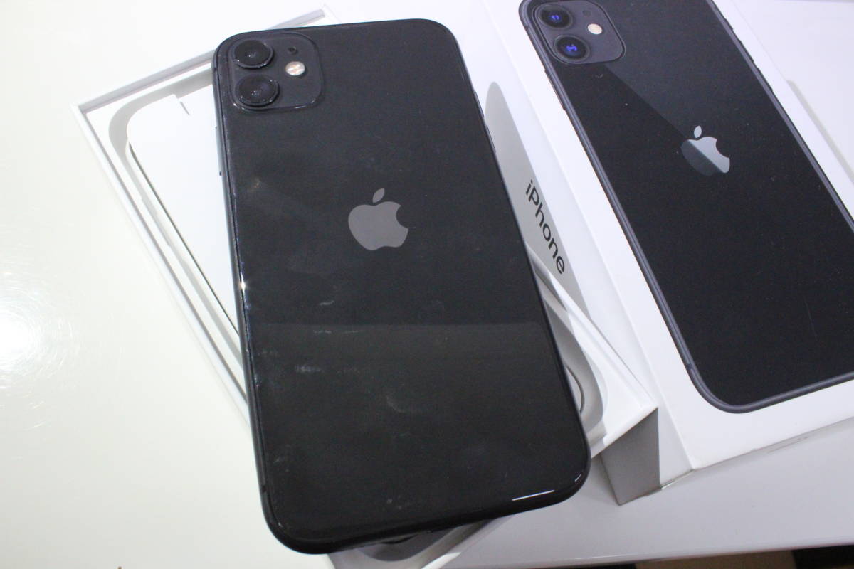 ○【iPhone 11】アイフォン スマホ 黒 アップル Apple 128GB ブラック