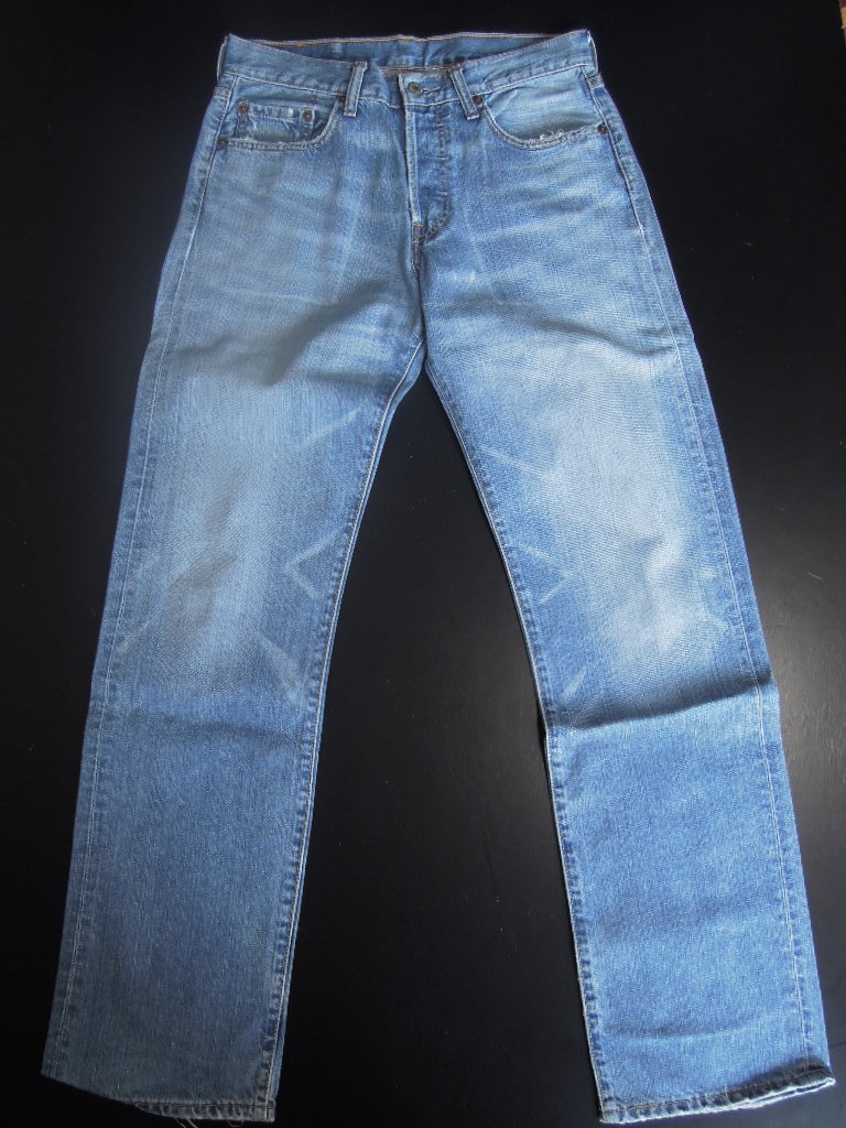 79f Levi's リーバイス 501 デニムジーンズ　ユーズド加工w29_画像2