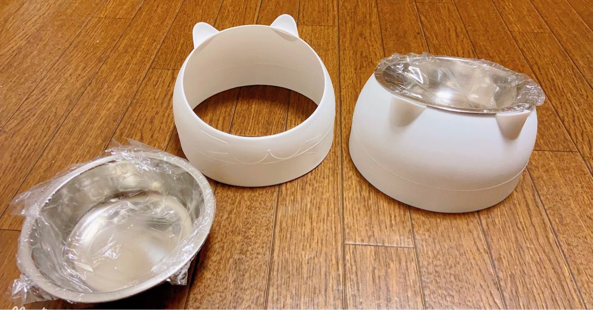 ペットボウル 犬食器 猫食器 ペットフードボウル 可愛い傾斜タイプ ステンレス 傾斜15度 食べやすい 