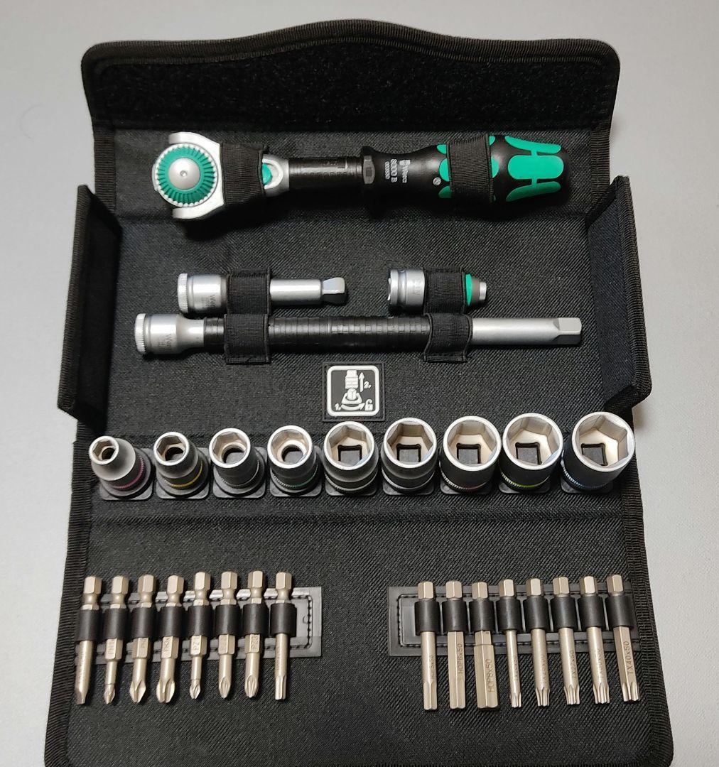 WERA 工具 3/8 ラチェット&ソケットセット 8100 SB 6 | www
