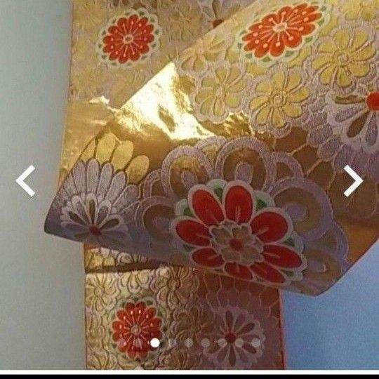 極美品*高級正絹袋帯*金糸の刺繍が大変上品です。 | noonanwaste.com