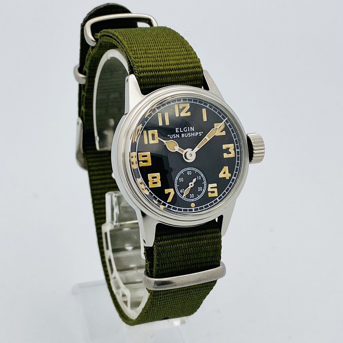 即決【美品 OH済】ELGIN エルジン 米軍 UDT◇復刻 WW2 USN BUSHIPS 手