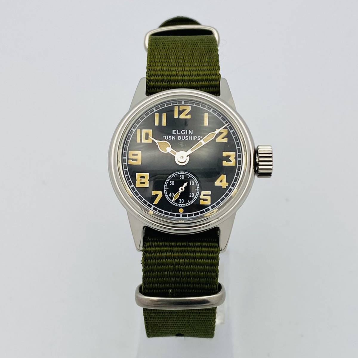 即決【美品 OH済】ELGIN エルジン 米軍 UDT◇復刻 WW2 USN BUSHIPS 手