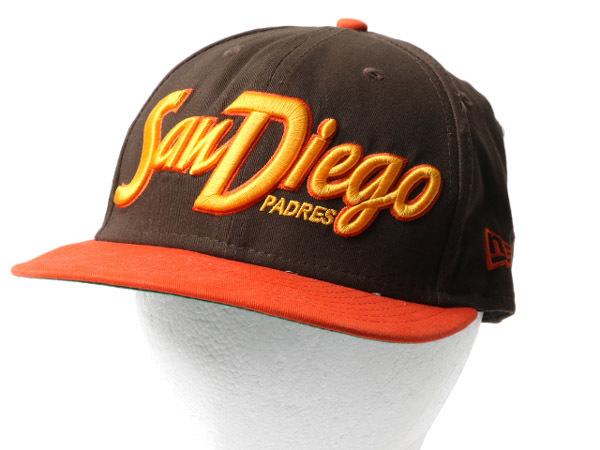 デッドストック 未使用 ■ ニューエラ x パドレス ベースボール キャップ ( フリーサイズ ) 帽子 NEW ERA メジャーリーグ 大リーグ 2トーン