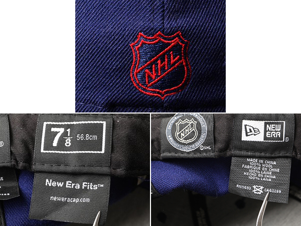 デットストック NHL オフィシャル ■ ニューエラ x ニューヨーク レンジャーズ ベースボール キャップ 56.8cm 新品 帽子 NEW ERA 59FIFTY