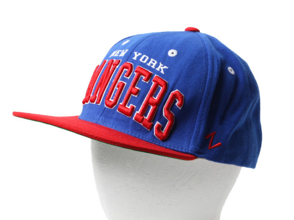 デッドストック NHL オフィシャル ■ ゼファー x ニューヨーク レンジャーズ ベースボール キャップ フリーサイズ / 帽子 ZEPHYR ホッケー