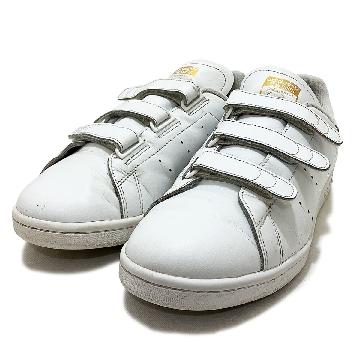 新品 匿名配送】スタンスミス 白 ゴールド ロゴ 27 5cm adidas Yahoo