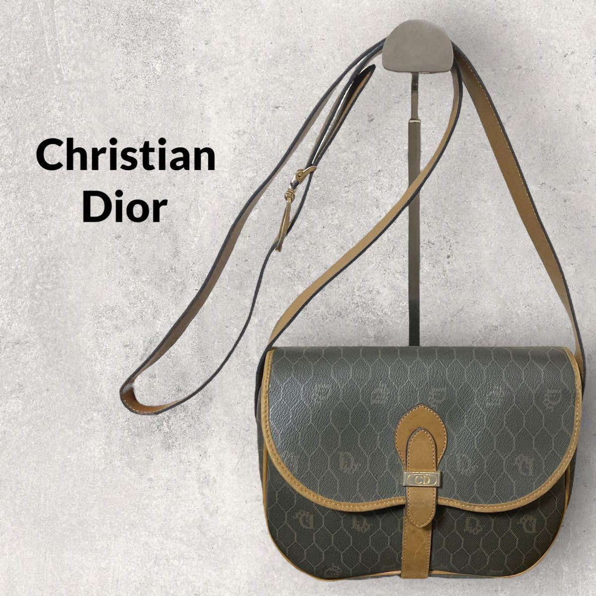 美品✨ Dior ミニショルダーバック CD金具 ハニカム ロゴ金具 PVC-