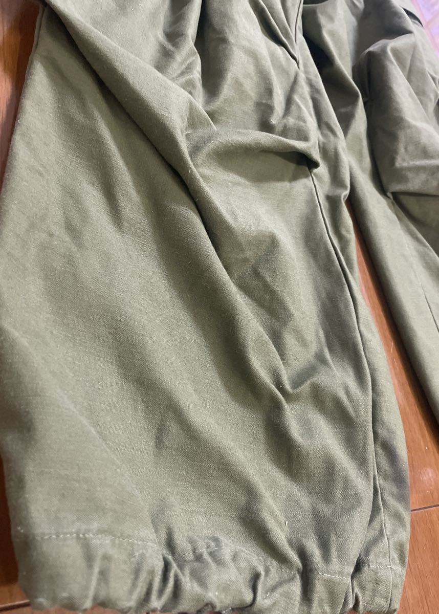 稀少 US.ARMY ビンテージ 60s M-65 初期アルミジップ フィールドパンツ