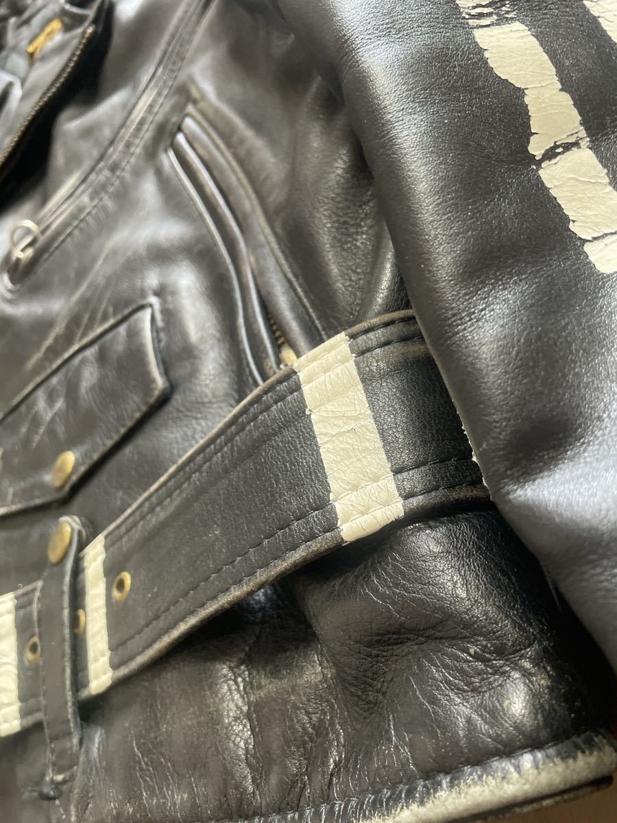 VANSON USA製 C2 カスタム ハンドペイント ベルト付 ダブル VANSON USA製 C2 カスタム ハンドペイント ベルト付 ダブル