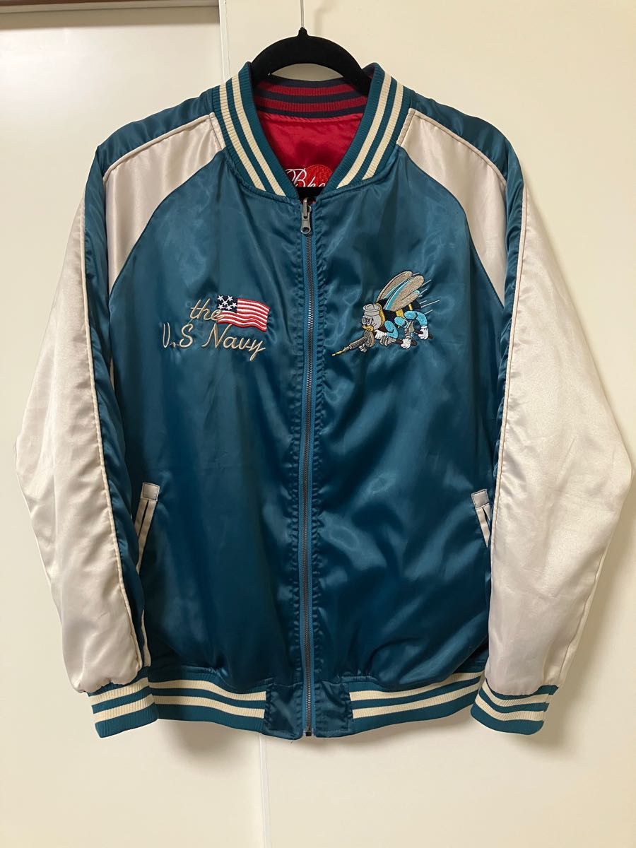 超希少 】ミリタリー スカジャン 総刺繍 US NAVYスーベニア90s|PayPay