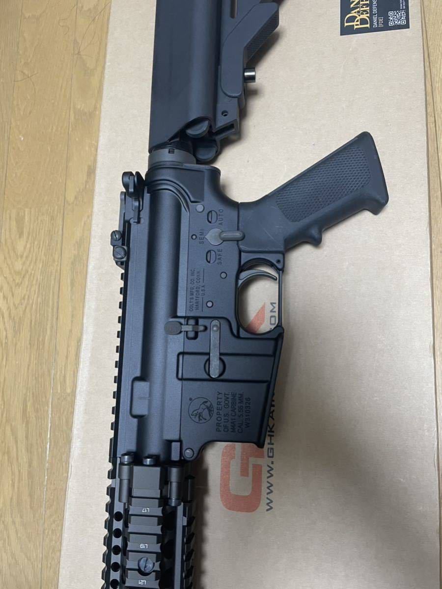 【美品】GHK 鍛造M4 mk18 CO2 + ピッチストックパイプ(ミリタリースペック) AR-15_画像4