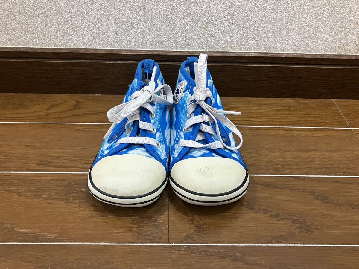 CONVERSEコンバース☆青空☆14.5cm☆スニーカー☆個性的なデザイン☆気球☆男の子女の子兼用_画像3