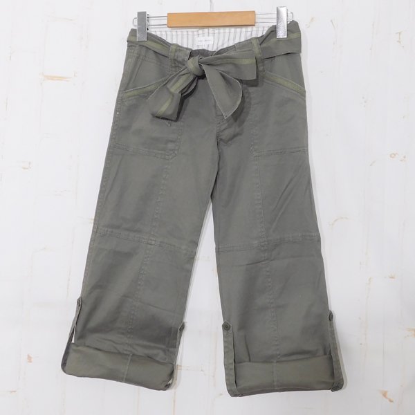 vert dense Vert Dense # cotton pants ribbon belt roll up pants height adjustment possibility #1# khaki *MS3411021