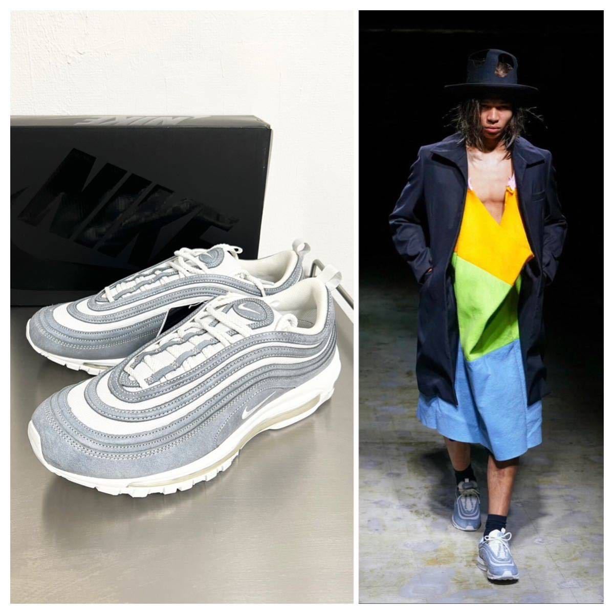 希少 レア NIKE AIR MAX 97 SP × CDG グレー US13 JPN 31cm スニーカー ナイキ エアマックス 2022-23 aw コムデギャルソン オム プリュス_画像1