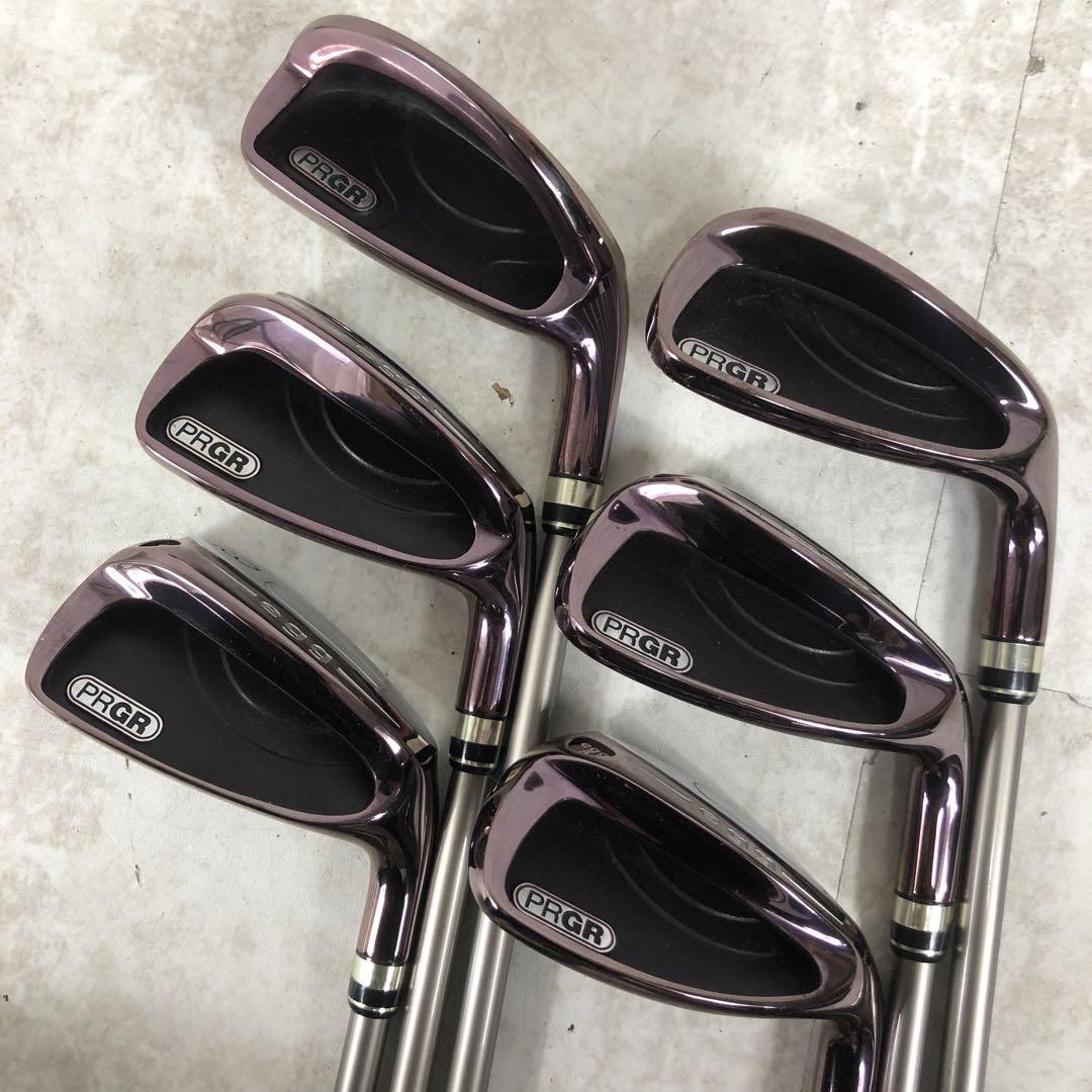 良品 PRGR プロギア egg2 エッグ レディースゴルフ アイアン6本セット