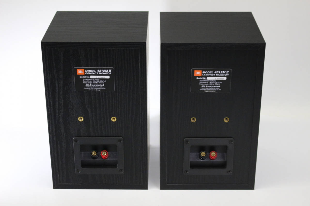 ☆ 「JBL 4312M II-BK COMPACT MONITOR」 スピーカーペア 純正入荷