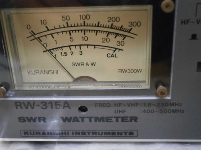 クラニシSWR/通過型電力計 RW-315A「1.8M~500MHz」(アクセサリ