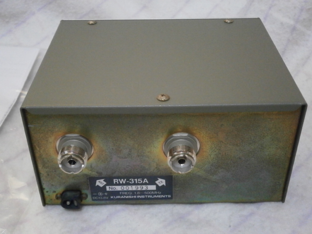 クラニシSWR/通過型電力計 RW-315A「1.8M~500MHz」(アクセサリ