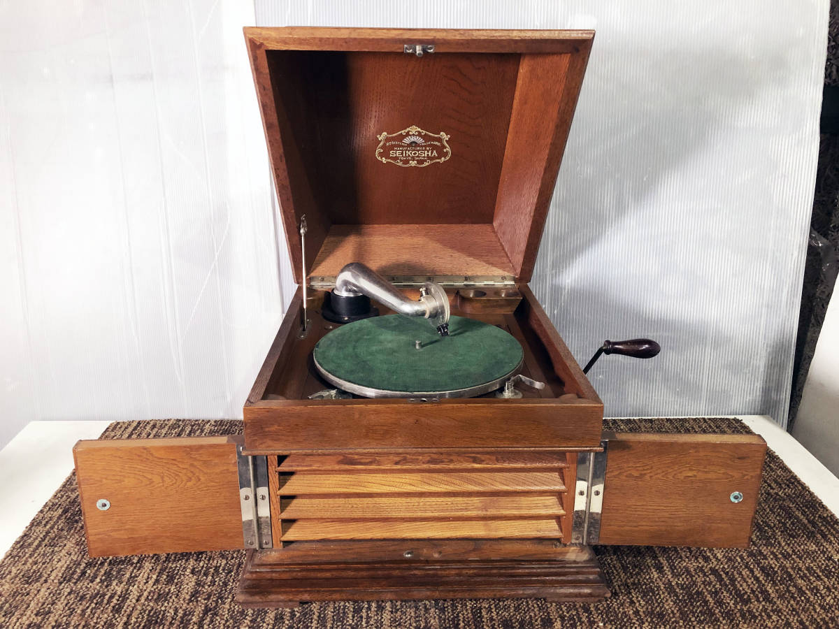 ◎☆ 中古☆ 精工舎 SEIKOSHA アンティーク 卓上蓄音機 BMJO 本体