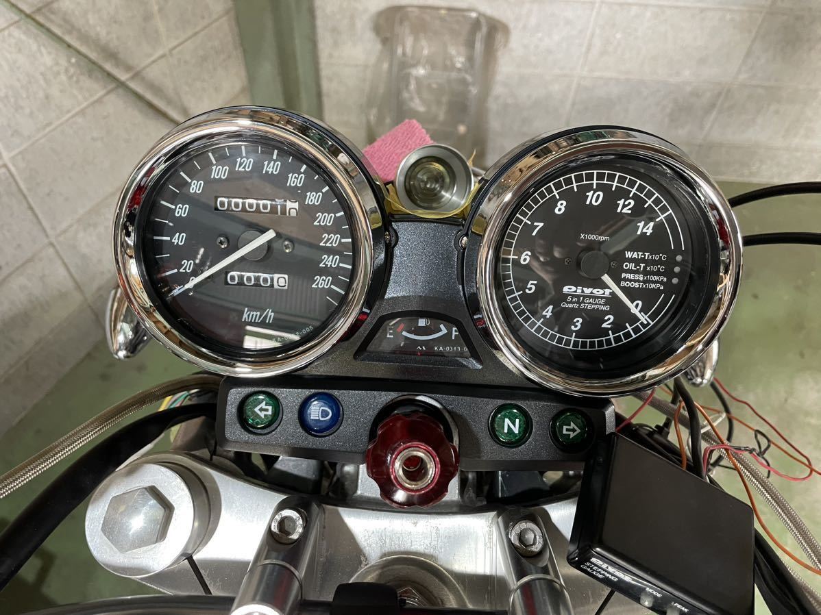 限定1SET ZRX400 ZRX1100 ZRX1200Rカワサキ純正270kmフルスケールスピードメーター pivotタコメーター メーターケース 全て新品_画像5