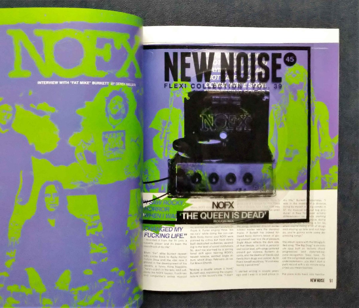 NOFX 限定ソノシート付 洋書 New Noise Magazine パンク ニュー・ノイズ・マガジン_画像2