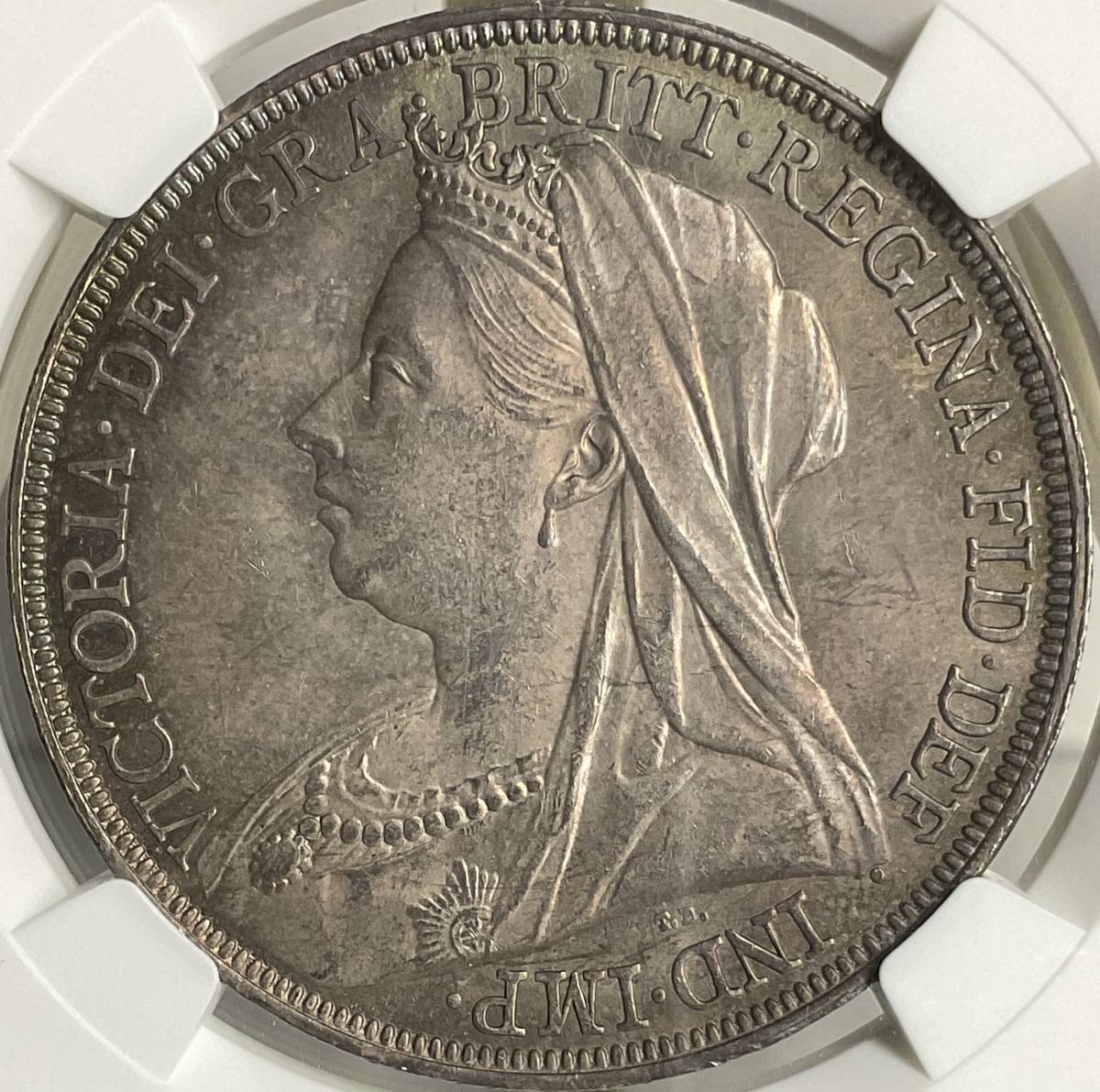 イギリス ヴィクトリアクラウン銀貨（1889年）-