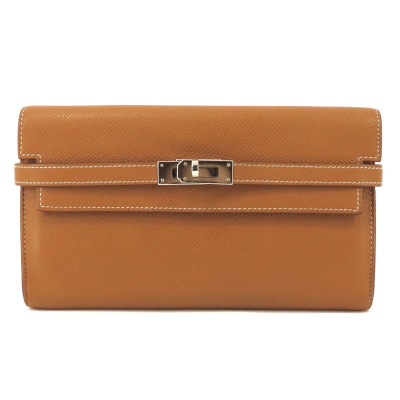 エルメス HERMES ケリーウォレット 財布 長財布 エプソン ゴールド