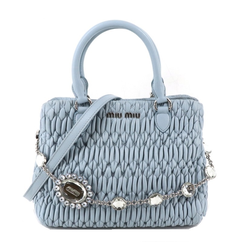 ミュウミュウ MIU MIU ナッパクリスタル バッグ トートバッグ