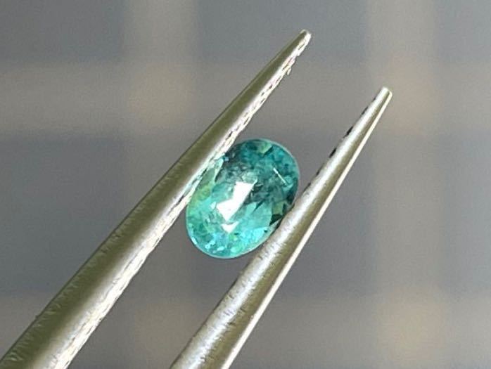 パライバトルマリン ブラジル バタリア産 0.17ct 2.83×4.14mm 天然 天然石 ルース トルマリン ブルー ブルーグリーン_画像7