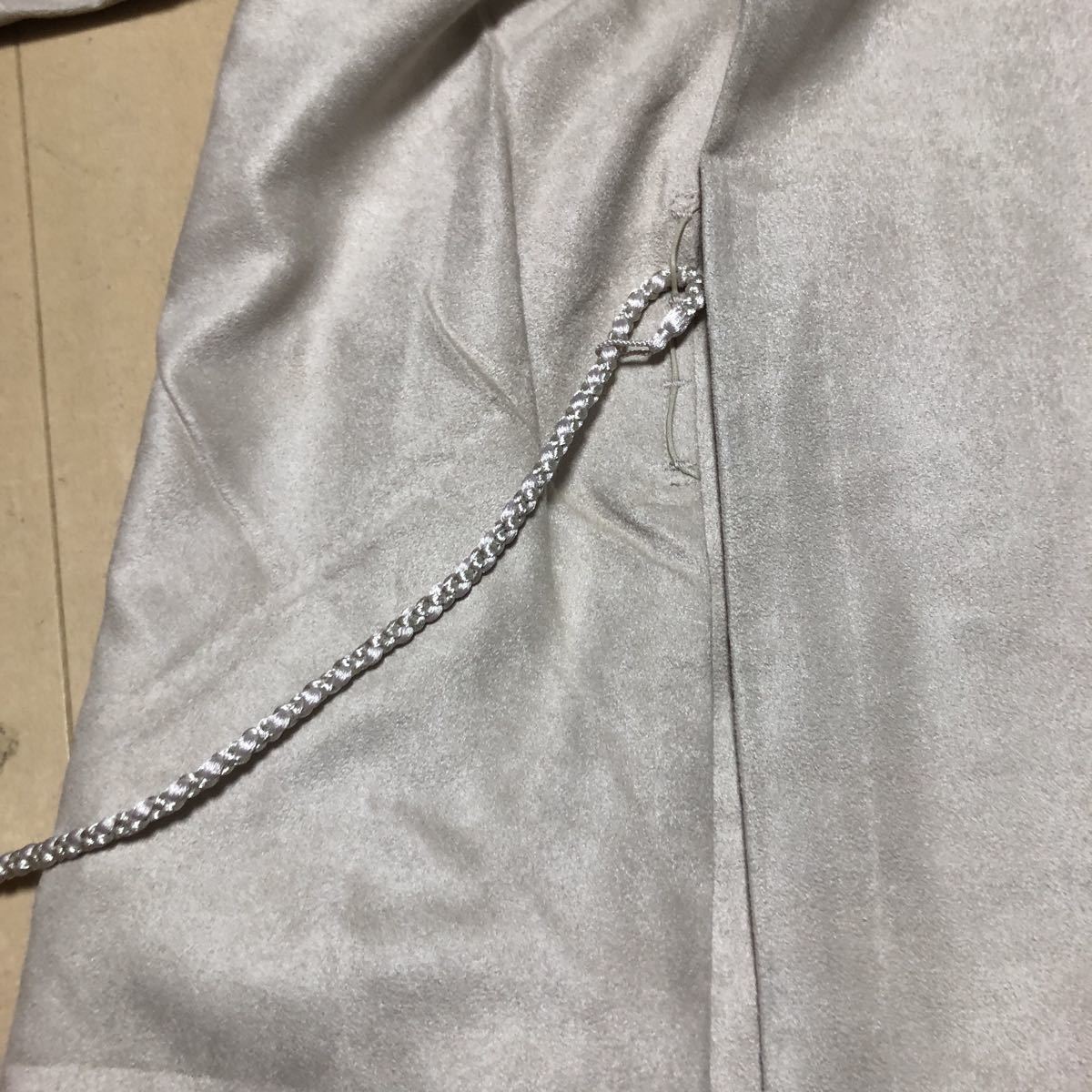 SOU・SOU フェイクスエード 宮中袖 間 単 XL 象牙色 新品未使用