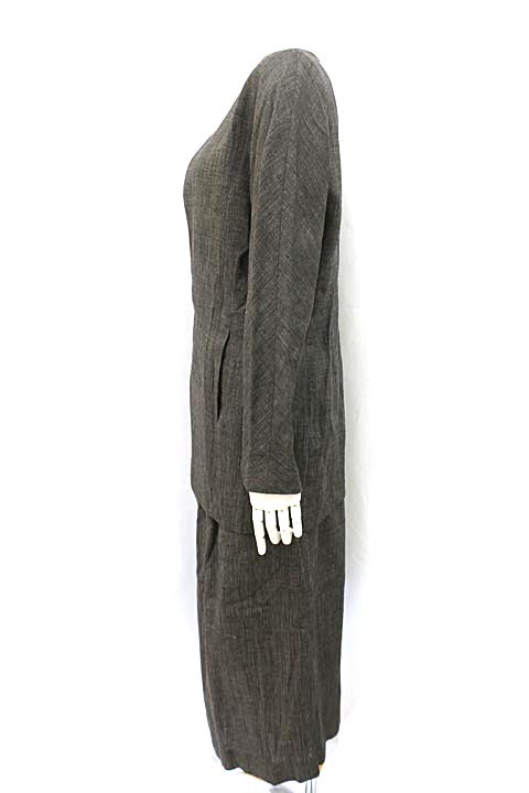 [ used ]Jurgen Lehl Jurgen Lehl suit skirt suit lady's Brown no color spring summer S size . price cut 