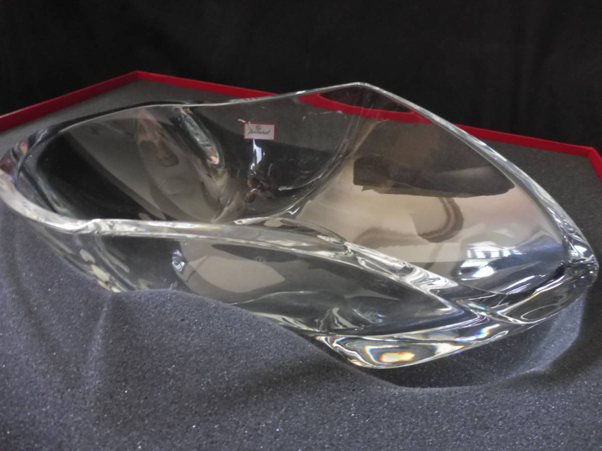 新品箱付 Baccarat バカラ 超大型商品 置物 フラワーベース プレート