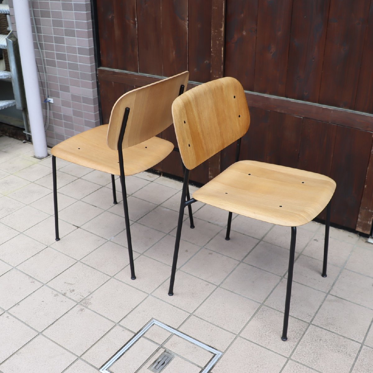 送料0円】 ヘイ 猫脚 ソフトエッジ ダイニングチェア 昭和レトロ 上質