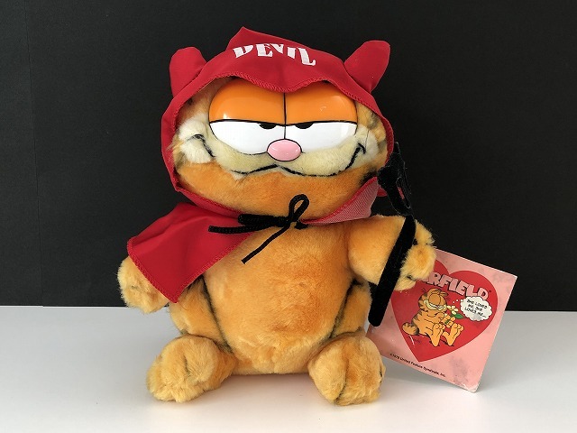 USA Vintage Garfield De Ville DEVIL мягкая игрушка Garfield 1980s [ga-450]