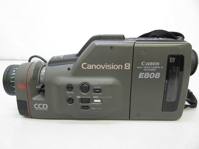 ★sm0036 キャノン 8mmビデオカメラ キャノビジョン8 E808 付属品あり Canon canovision8 ジャンク★の画像2