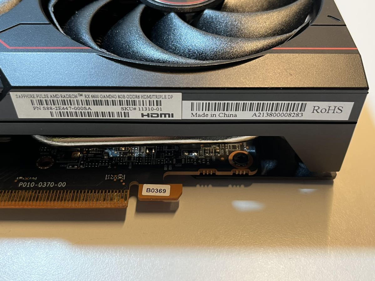 SAPPHIRE RX6600 GDDR6 8GB グラフィックボード カード