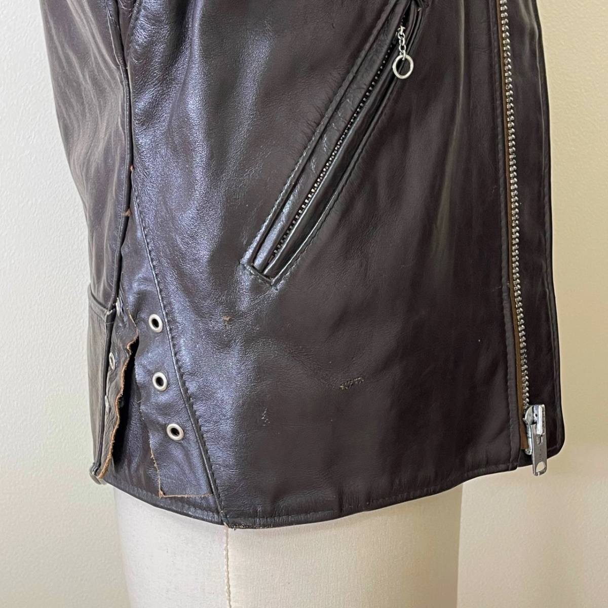 正式的 美品【 》70s 36 Size / Brown / Condition Good 希少《 Schott