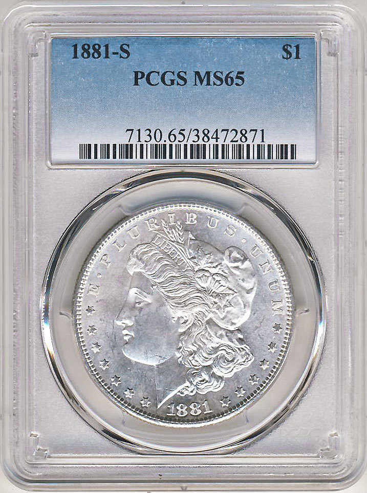 ○アメリカ 1881年S PCGS MS65 モルガンダラー 1ドル銀貨 www.icomb.org