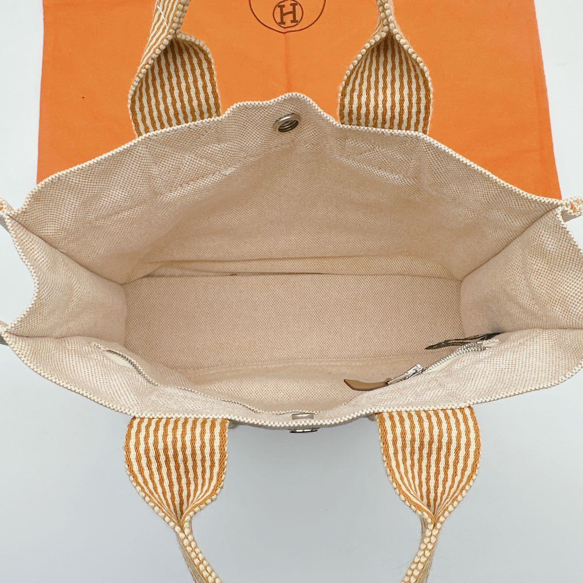 極美品】HERMES エルメス ニューフールトゥ PM トートバッグ オレンジ