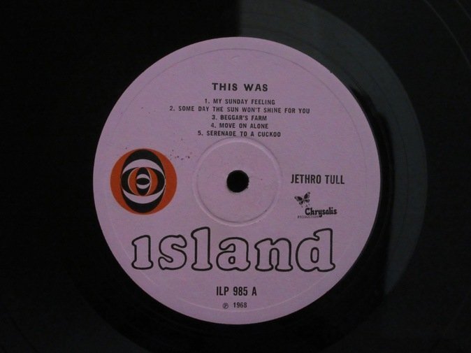 JETHRO TULL☆This Was UK Island Pink Circ-