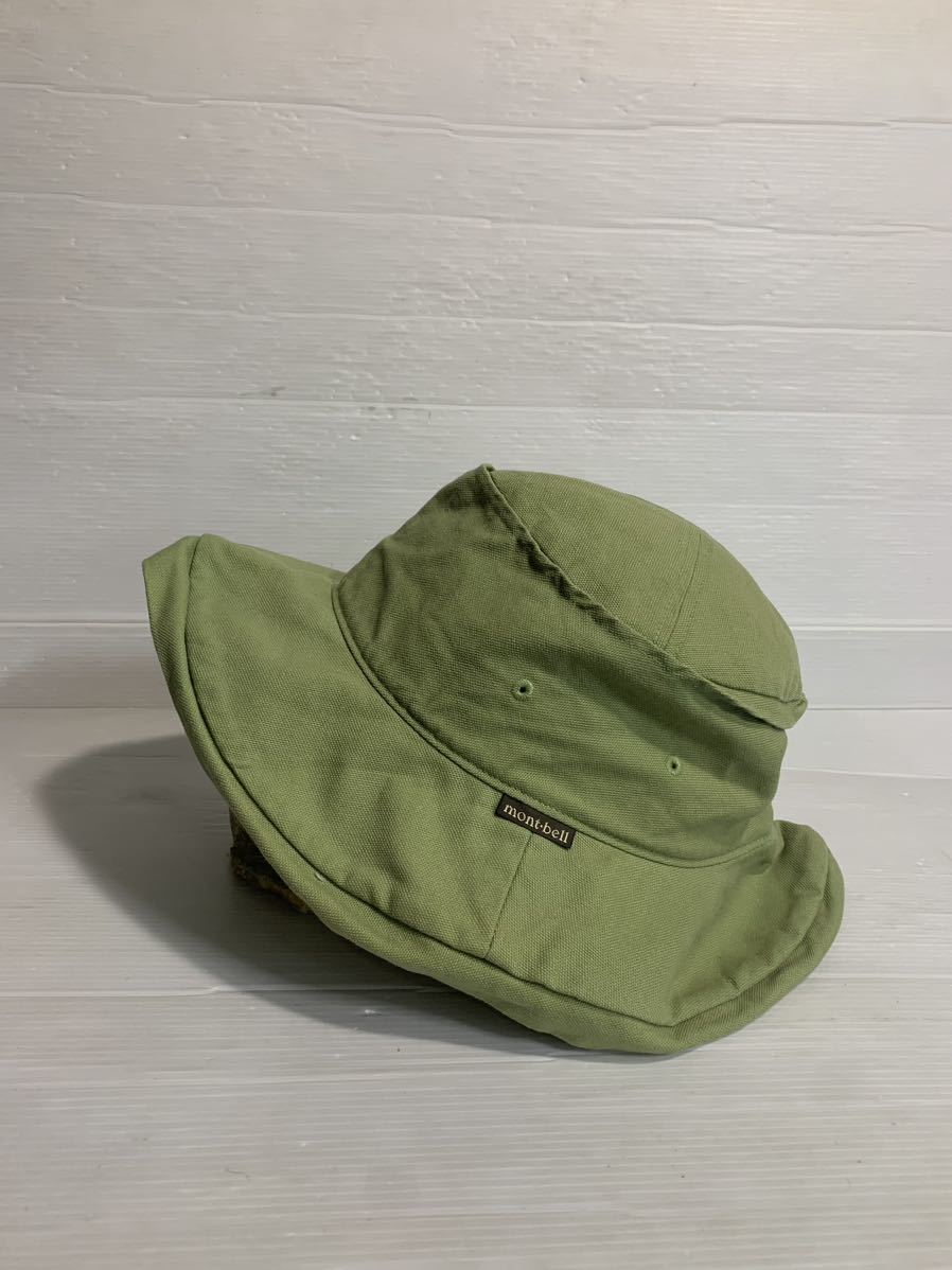 mont-bell モンベル ツバ大 グリーン アウトドア バケットハット バケツハット 帽子 ハット 緑 L 58〜60cmの画像5