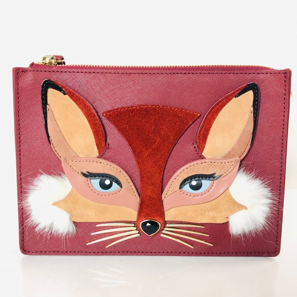 ICH【中古美品】 極美品 kate spade ケイトスペード So Foxy Clarise Fox ショルダーバッグ レザー 〈205-230419rk-4-ICH〉_画像2