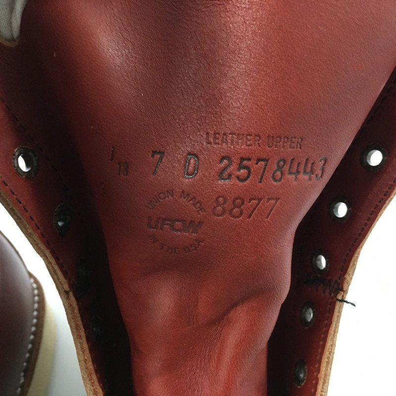 TEI【美品】 RED WING 8877 IRISH SETTER MOC 犬タグ 復刻 レッド