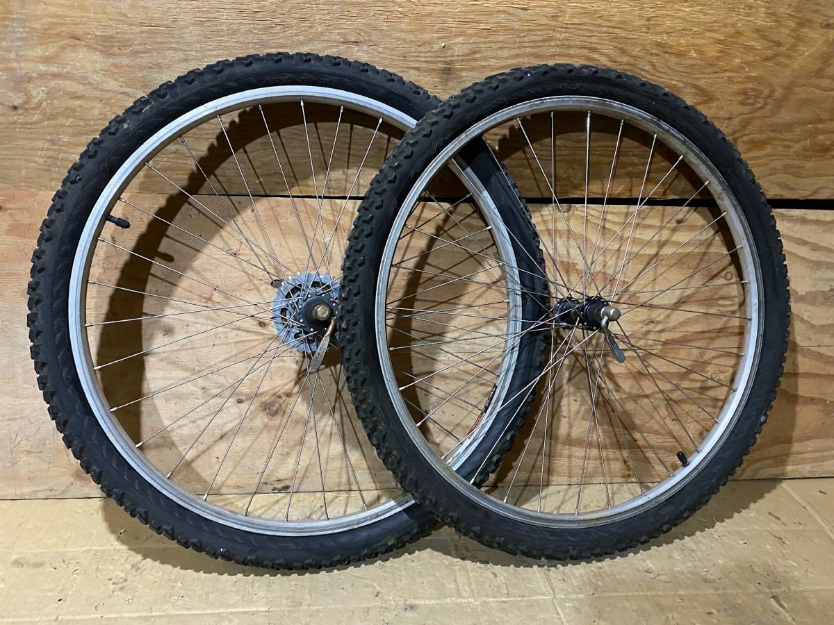 ARAYA TM-18 26インチ MTB shimano DEORE LX ハブ 7速 前後セット