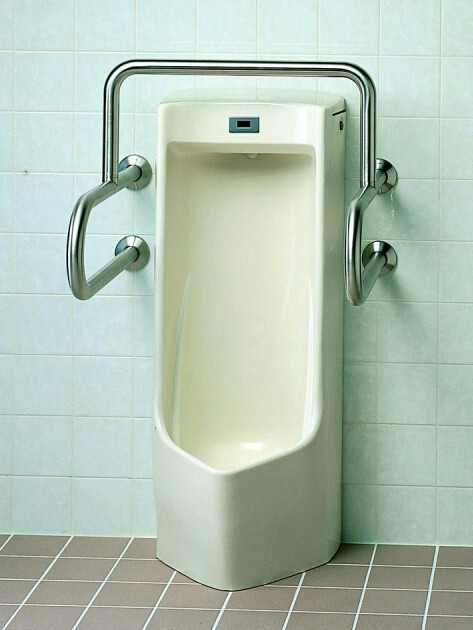  half-price and downward! nursing to housing modified ..! TOTO T110BU1 urinal for SUS stainless steel handrail unused new goods 