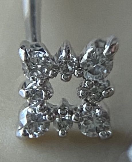 Pt900 ダイヤ計0.16ct デザインピアス | noonanwaste.com