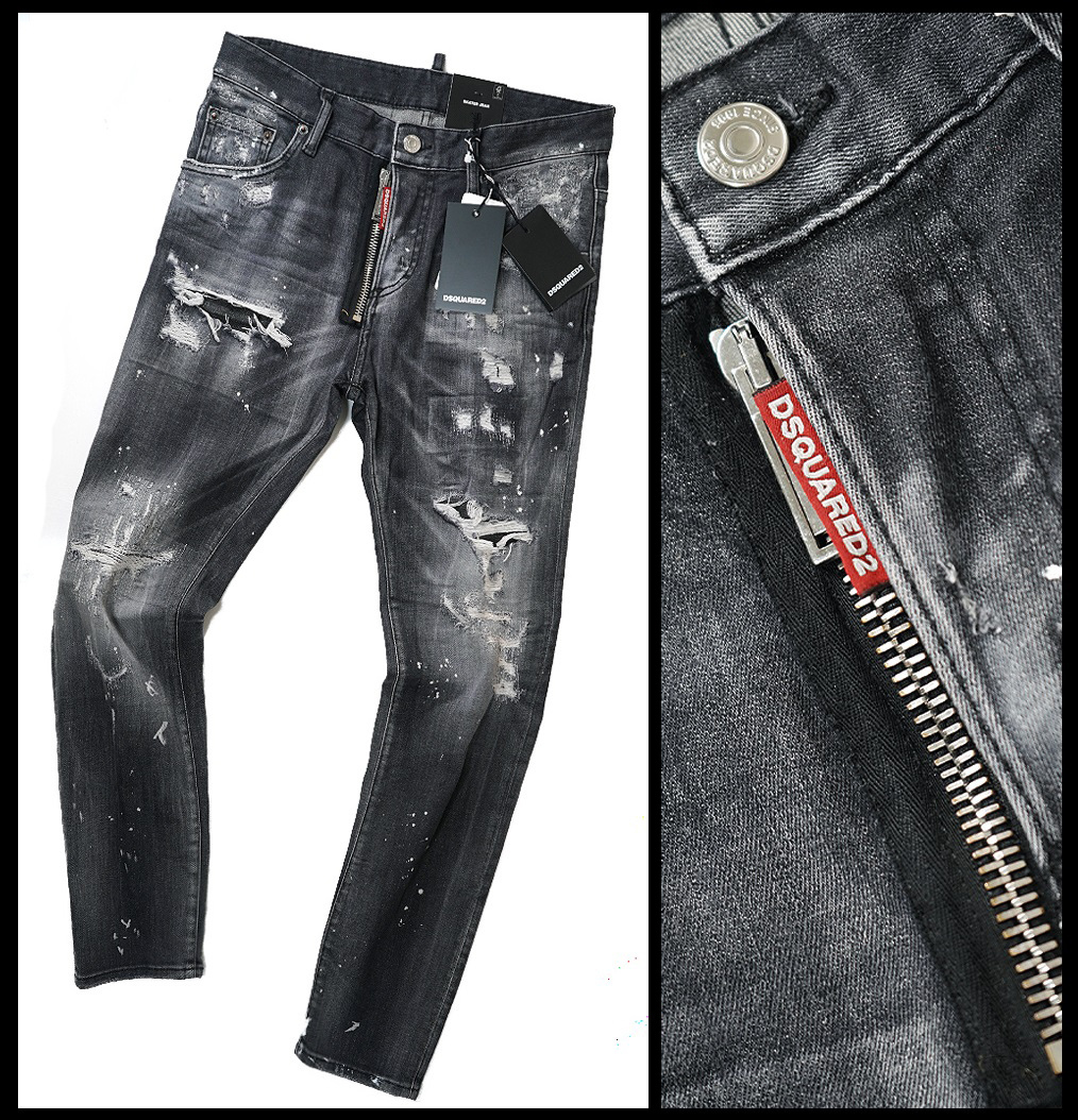 新品11万【 DSQUARED2 】伊製/21-22AW/ディースクエアード/SKATER JEAN