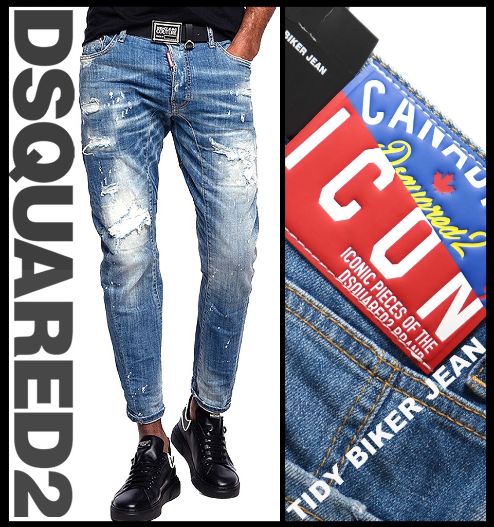 21-22秋冬□新品83,600円 CANADIAN ICON TIDY BIKER【DSQUARED2