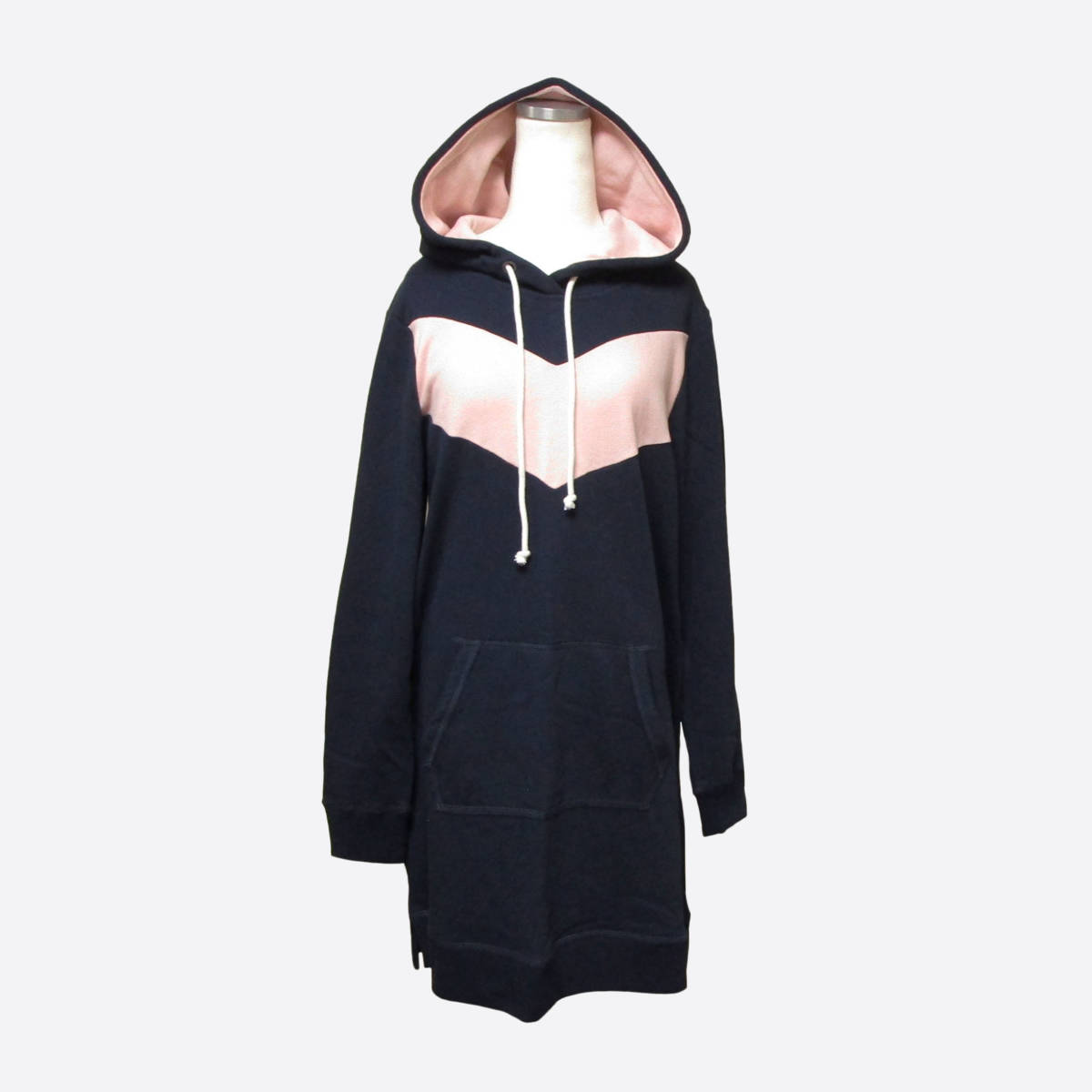 ★SALE★Abercrombie & Fitch/アバクロ★スウェットワンピース (Navy/Pink/M)_画像1